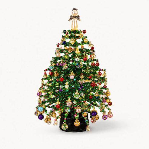 Mini Tabletop DIY Beaded Christmas Tree Craft Kit圣诞树串珠