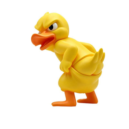 爆品3d打印撅屁股的小黄鸭趣味摆件 grumpy duck figurine