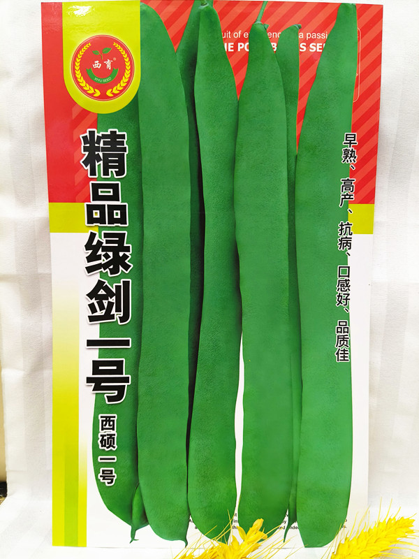 蔬菜种子西林油豆角种子精品绿剑一号西硕一号长扁豆角种子100克