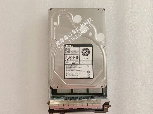 原装 DELL 2TB 12GB 7.2K SAS 3.5寸 硬盘 MG04SCA20EN 0GDM8H