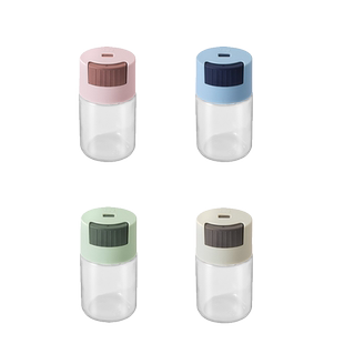 定量盐罐调味罐控盐瓶家用厨房防潮密封调料盒组合玻璃撒盐罐套装