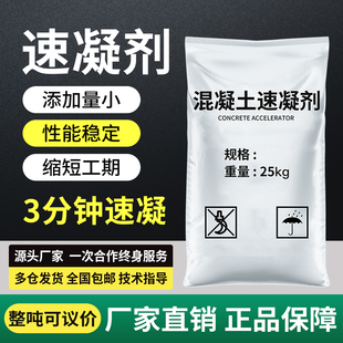 高效混凝土速凝剂凝结水泥速凝剂隧道煤矿喷浆堵漏水泥脱模快干剂