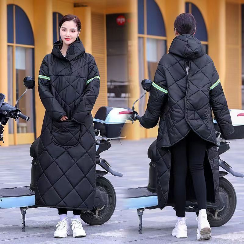 人车分离挡风被电动车挡风冬季加绒新款加厚防水护膝防寒骑车防风