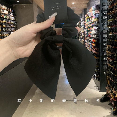 韩国饰品发饰ins黑色蝴蝶结发带