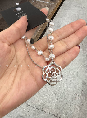 手机链花朵高级感珍珠饰品