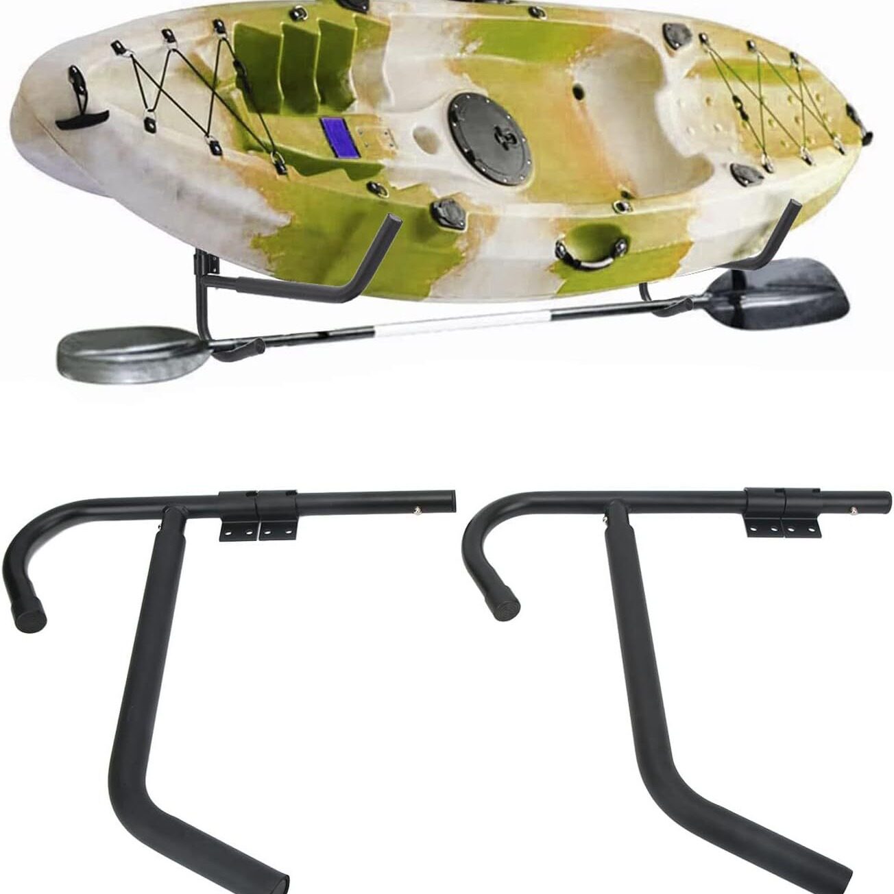 跨境皮划艇独木舟置物架车库库房用可旋转90度冲浪板墙壁挂架支架