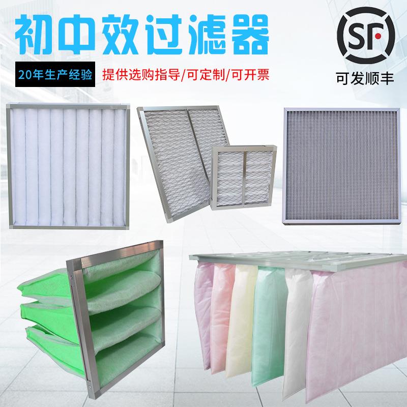 中效袋式过滤器无纺布除尘净化g4初效板式空气过滤器高效过滤网