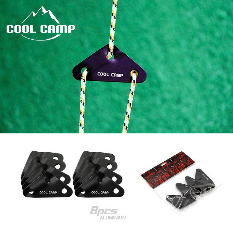 户外野营铝合金三角绳风绳扣止动片伞绳调节扣帐篷配件三孔绳扣8P