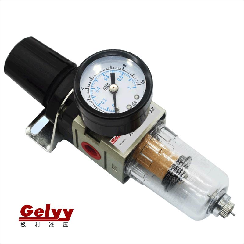 气动空压机空气调压过滤器AW2/3/4/5000-02/03/04/06D自/手动排水