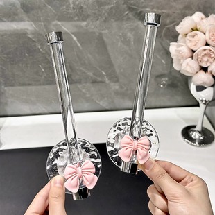 轻奢挂钩强力粘胶免打孔透明发饰粘钩卫生间浴室发夹发圈置物架