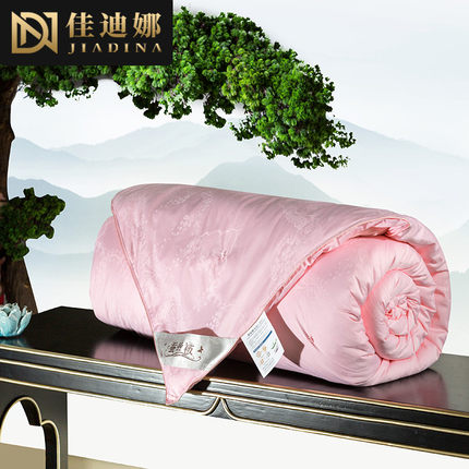 高档100%桑蚕丝夏凉被芯二合一子母被双人被春夏秋冬四季空调被子