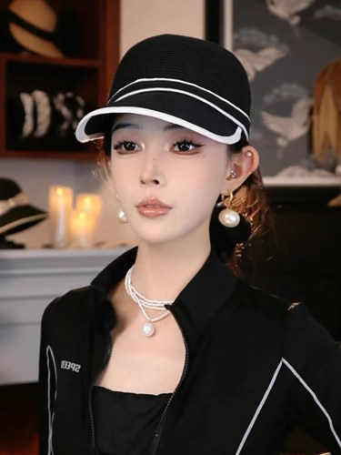 户外鸭舌帽百搭女夏季遮阳马术帽