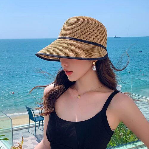 帽子女草帽渔夫帽夏季防晒鸭舌帽