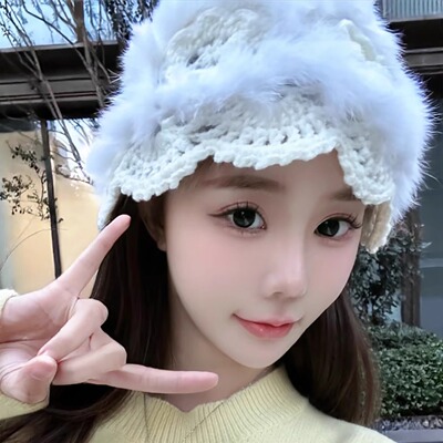 韩版百搭包头帽保暖针织帽潮