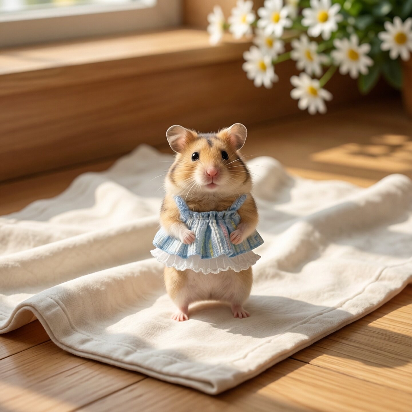 仓鼠金丝熊荷兰猪毛线裙四季可用