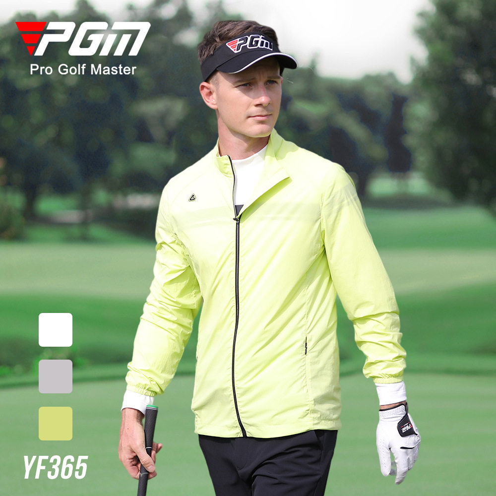 PGM高尔夫服装男士夏季防晒外套透气防晒衣golf衣服海外