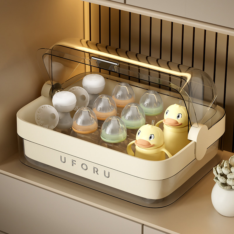 婴儿辅食餐具收纳柜奶瓶杀菌储存箱宝宝儿童碗筷工具盒沥水置物架,金属材料及制品,金属罐/桶/瓶,淘宝优惠券,粉丝福利购,淘宝优惠卷