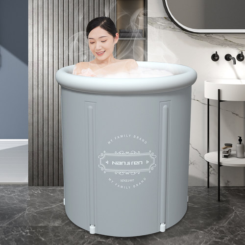 泡澡桶大人折叠家用全身加厚洗澡盆儿童浴桶小户型浴盆成人洗澡桶