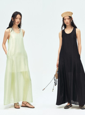 TOATEE 天丝茧影工字背心连衣裙 低饱和柔光 2026春季新品