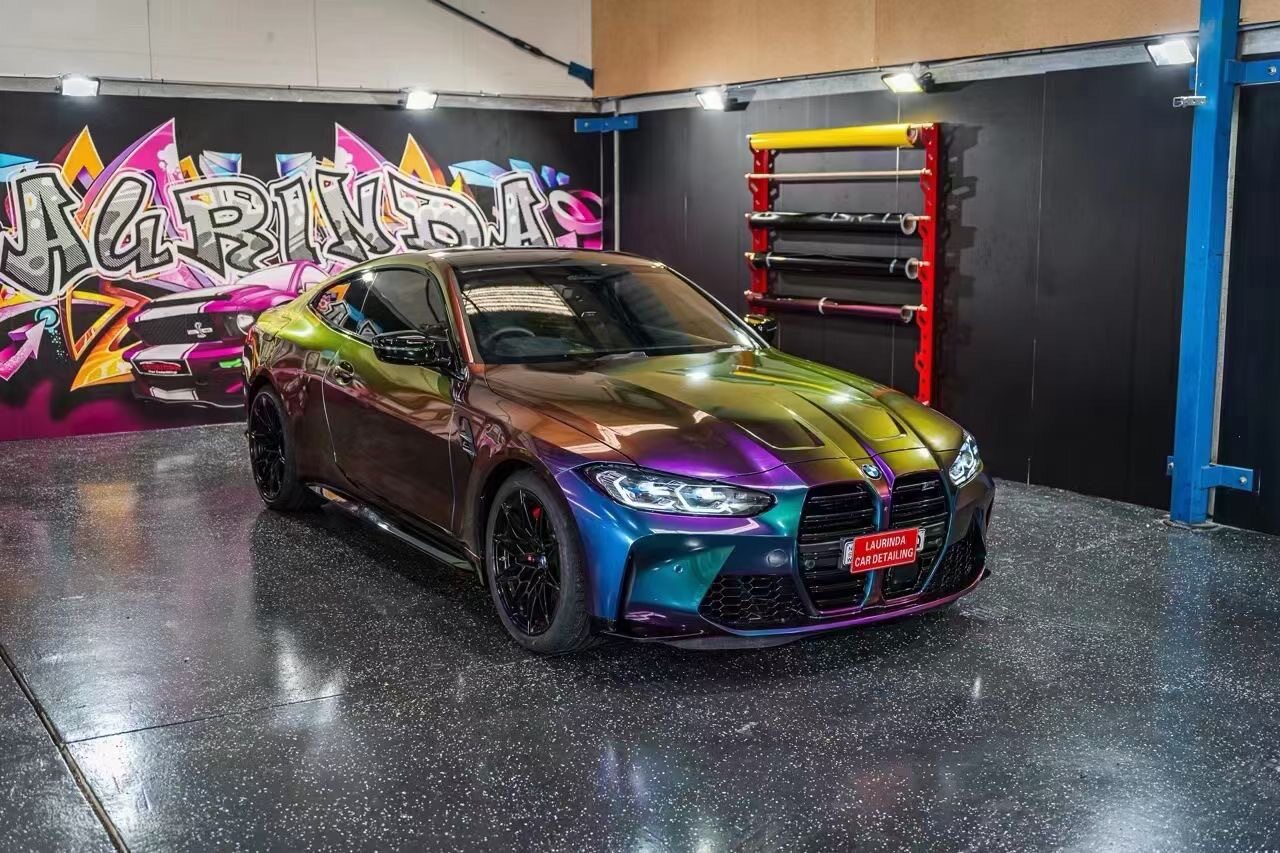 新款pet流光魅影汽车改色膜变色龙漆面保护膜汽车贴膜改色车衣膜