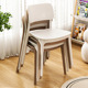 塑料椅子家用餐桌椅简易可叠放饭店靠背椅子简约现代网红凳子餐椅