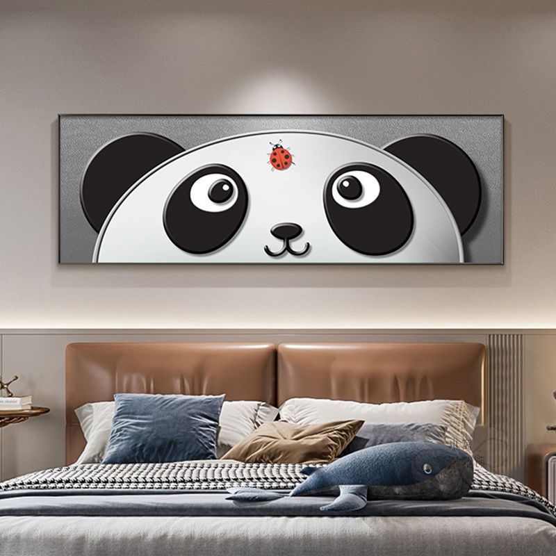 卧室现代简约装饰画温馨卡通动物