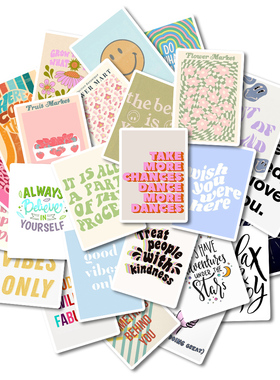 25Pcs Inspirational Quote Stickers Aesthetic Motivational De
