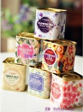 1pc Beautiful Tea Storage box Tin Container Candy Canisters