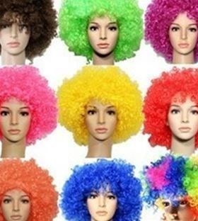 Christmas party props Afro wig clown wig fan hairpiece