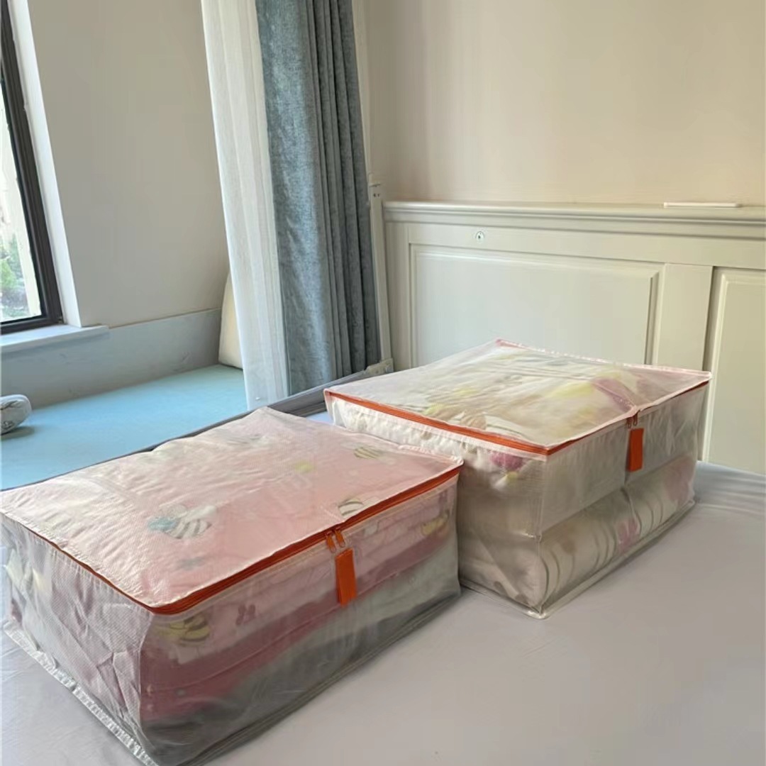 带手提透明可视衣物收纳