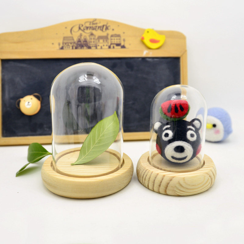 圆形迷你透明羊毛毡diy手工成品