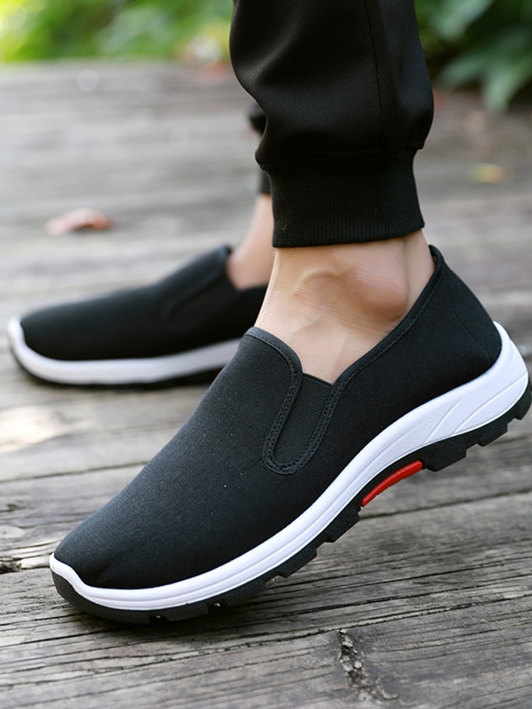 2021老北京布鞋休闲工作防滑底透气男单鞋耐磨开车鞋一脚蹬懒人鞋