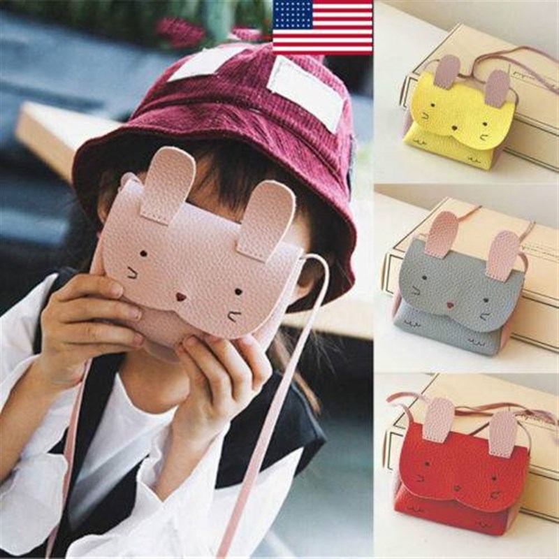 Girl Coin Purse bag PU Leather Children Wallet Box Bag Cute