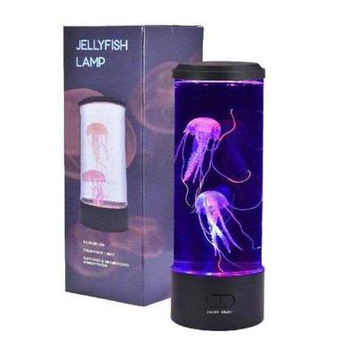 LED Jellyfish Lava Lamp Colorful Bedroom Night Light