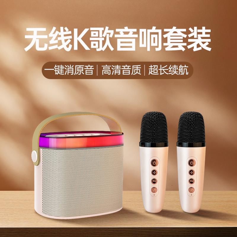 Wireless Bluetooth Karaoke Microphone Mini Portable Speaker