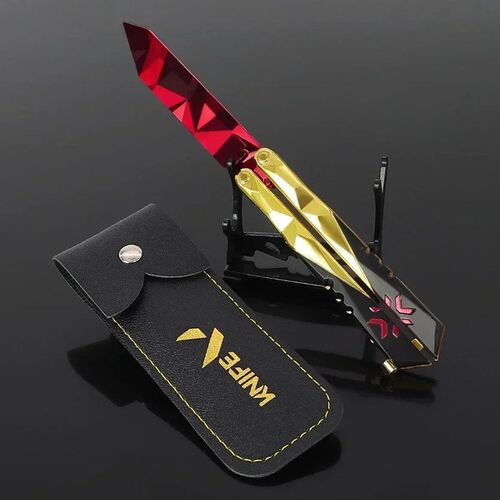 Valorant balisong Knife cm Champions  Ruby Knives Uncut