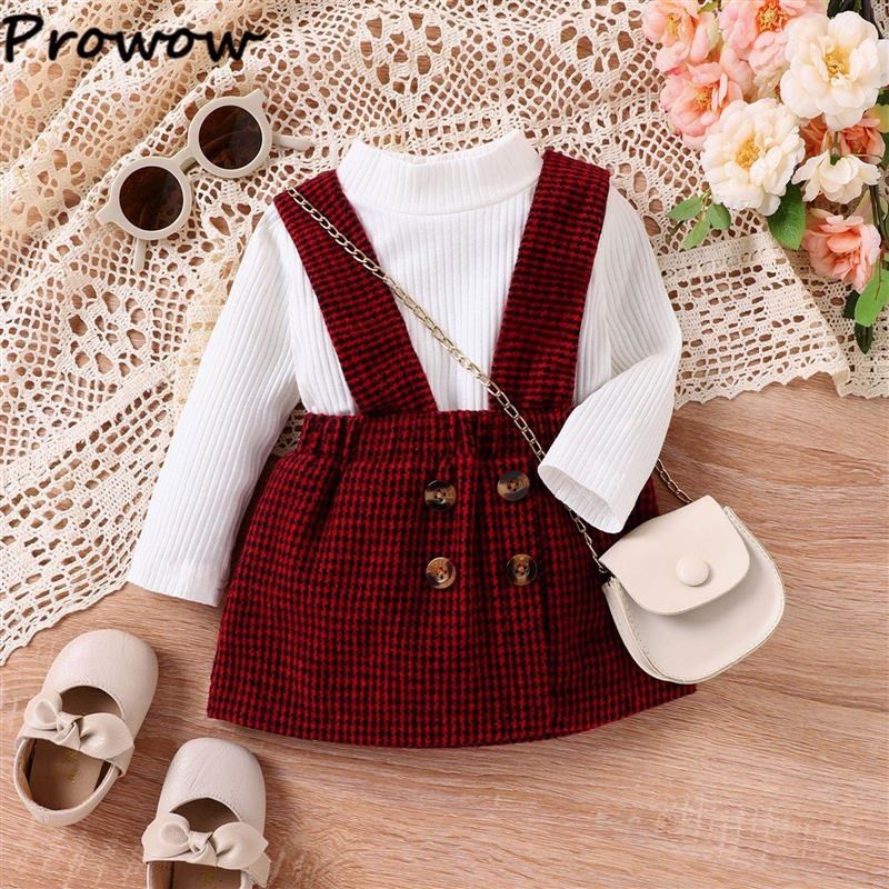 3-24M Baby Girl Winter Clothes Christmas Outfit Set White La