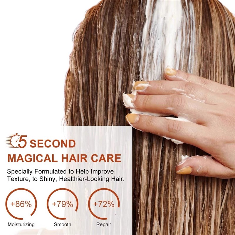 Argan Oil Hair mask Nourishing LeaveIn repair阿甘油发膜卷直
