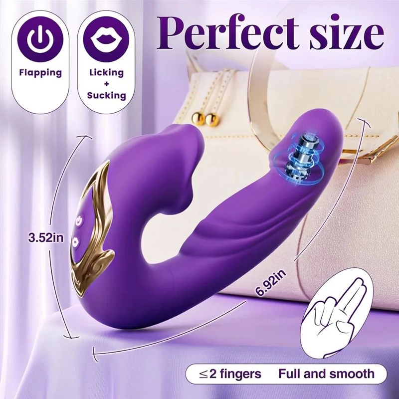 IN  Tongue Licking Flapping G Spot Clitoris Massage