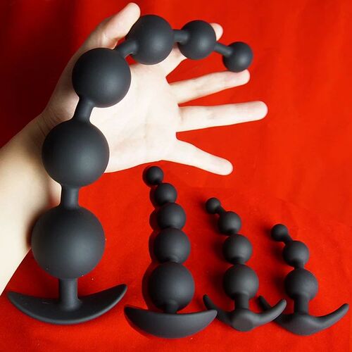Silicone Anal Beads DilatorBig Annals BallsLong Ass Anus