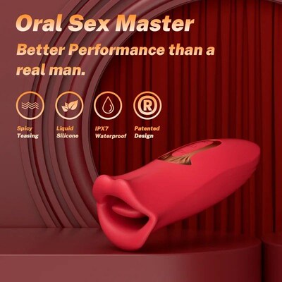Xbonp Clitoral Licking Tongue Vibrator Female Sex Toys