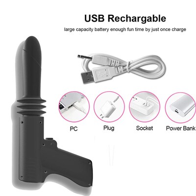 Adult Toy Automatic Telescopic Dildo Sex Gun Dildo Massager