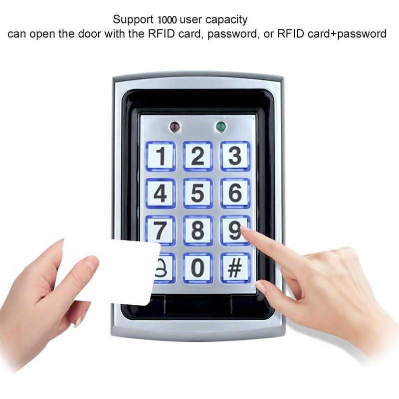 RFID Metal Access Control Keypad Waterproof Rainproof Cover