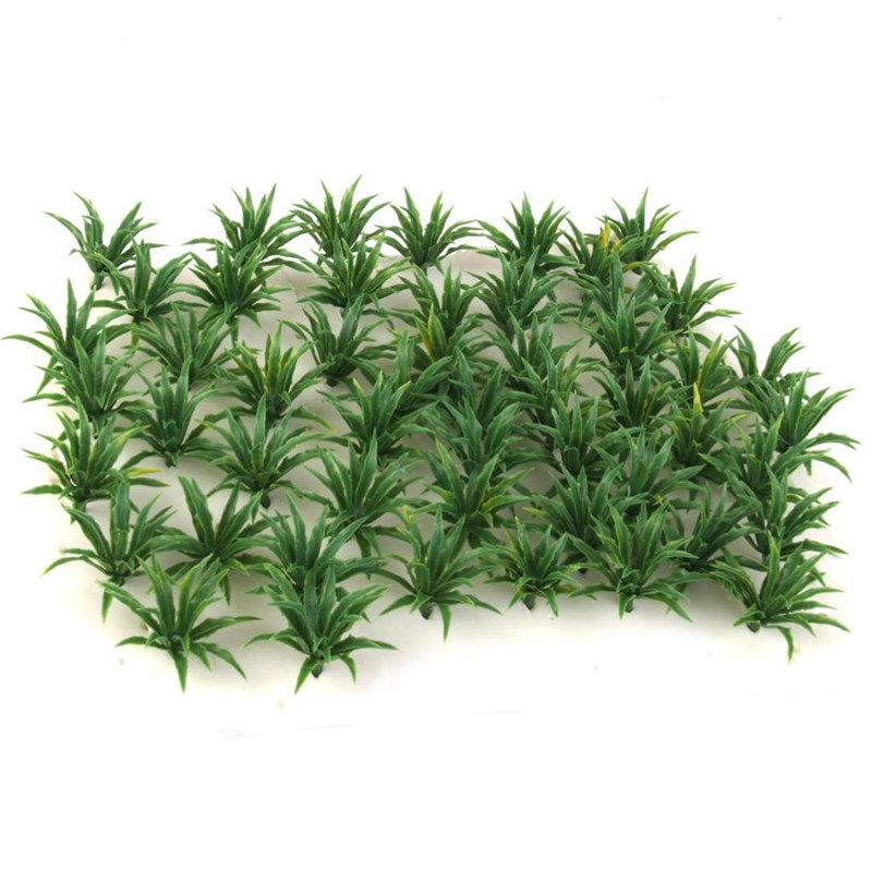 50pcs Model Tree Bushes, Forest Greenery Plants 1:100 Scale