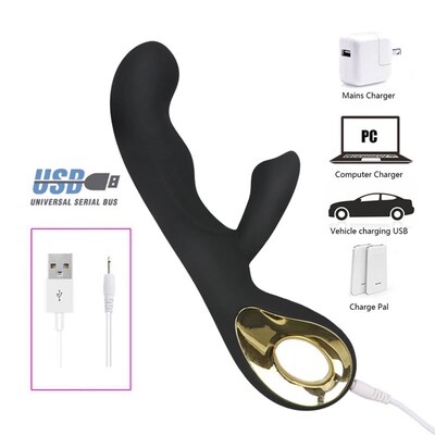 VETIRY Rabbit Vibrator G Spot Dual Vibration Dildo Female Va