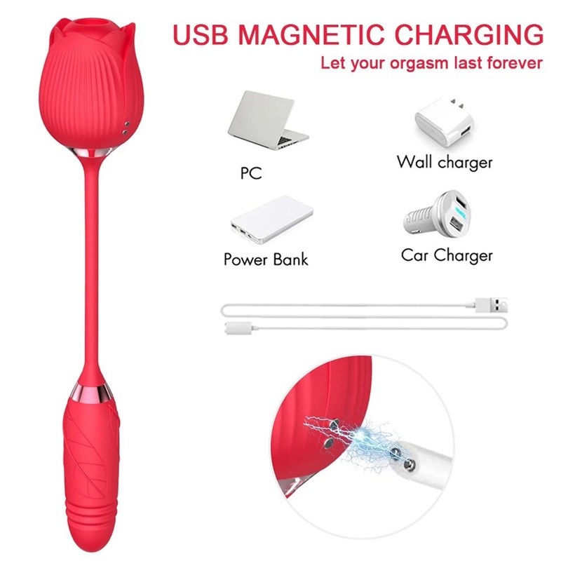 in  RoseToy Vibrator for Woman Tongue Licking Clitoral