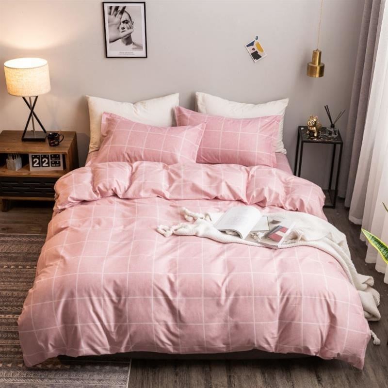 Cotton Bed sheets set quilt cover pillow cases four-piece b