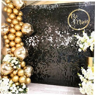 Sequin Curtain Backdrop Wedding Baby Party Decor Background