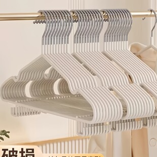 家用加粗钢芯衣架带钩衣撑撑子晾衣服架衣挂晒挂衣架子宿舍用学生