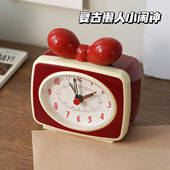 复古vintage风韩式 卧室智能闹钟电子桌面时钟大音量简约宿舍家用